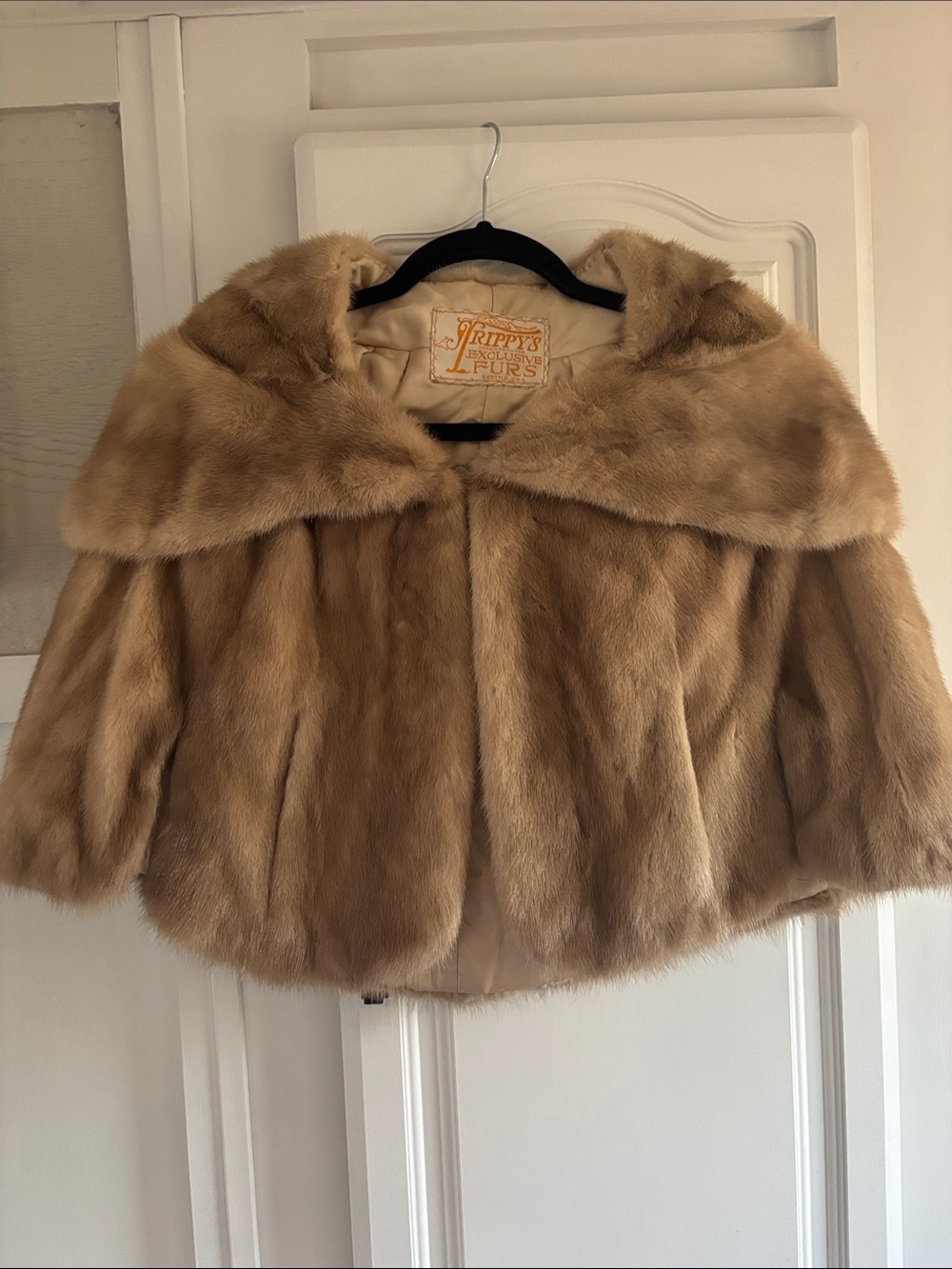 Luxury Mink Coat in Light Brown by